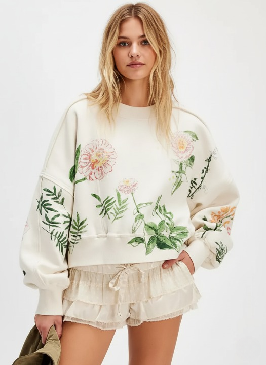 SELENA Drop Shoulder Sweatshirt