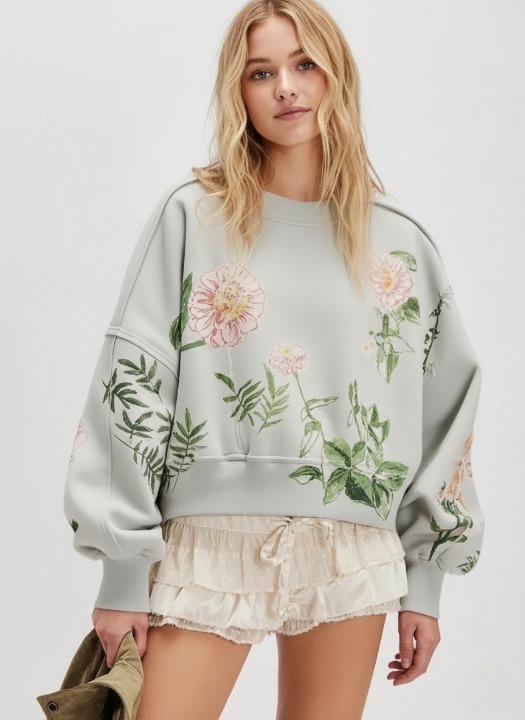 SELENA Drop Shoulder Sweatshirt