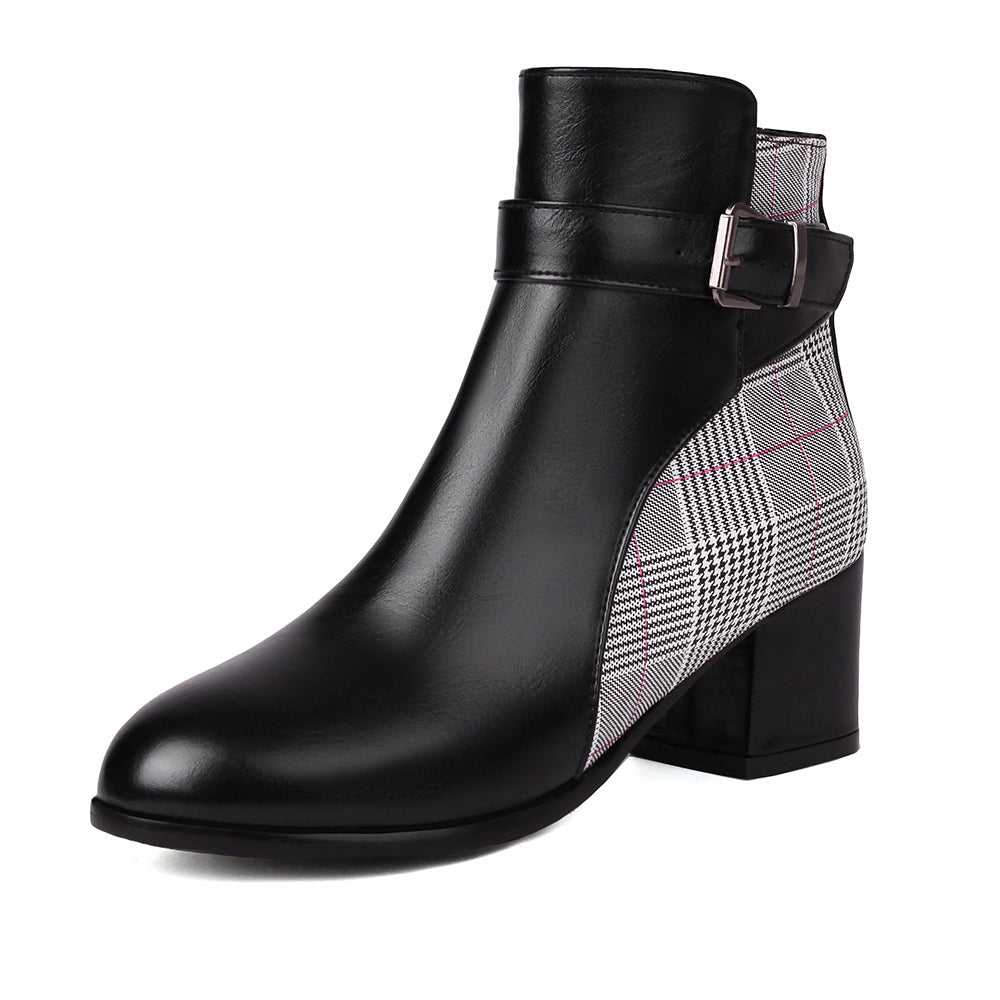 Avelina Plaid Boots