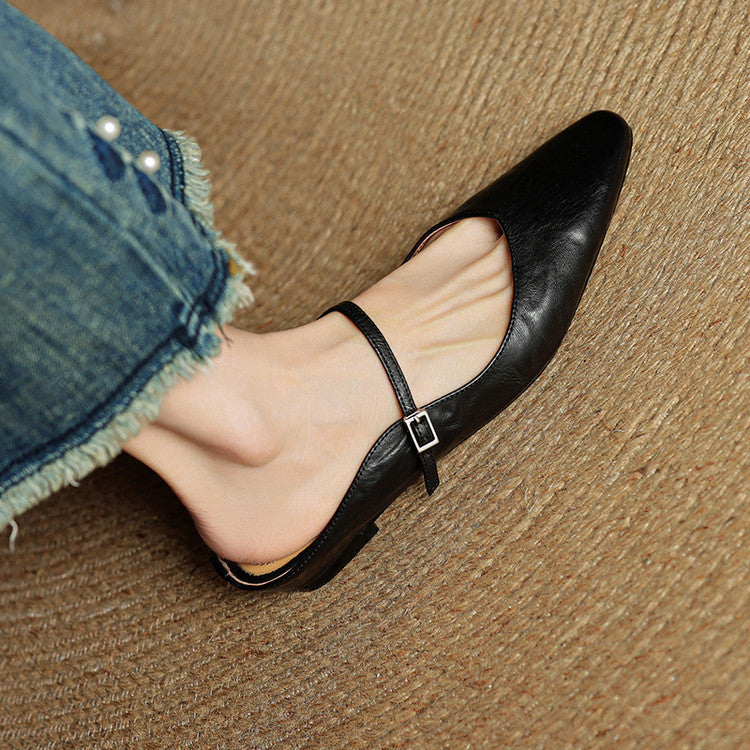 Anatalia Genuine Leather Mules