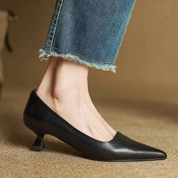 Anala Genuine Leather Heels