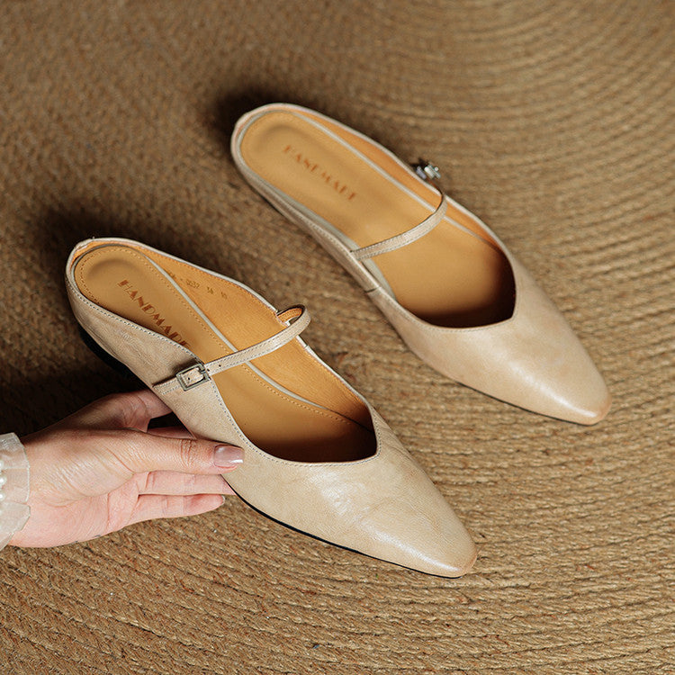 Anatalia Genuine Leather Mules