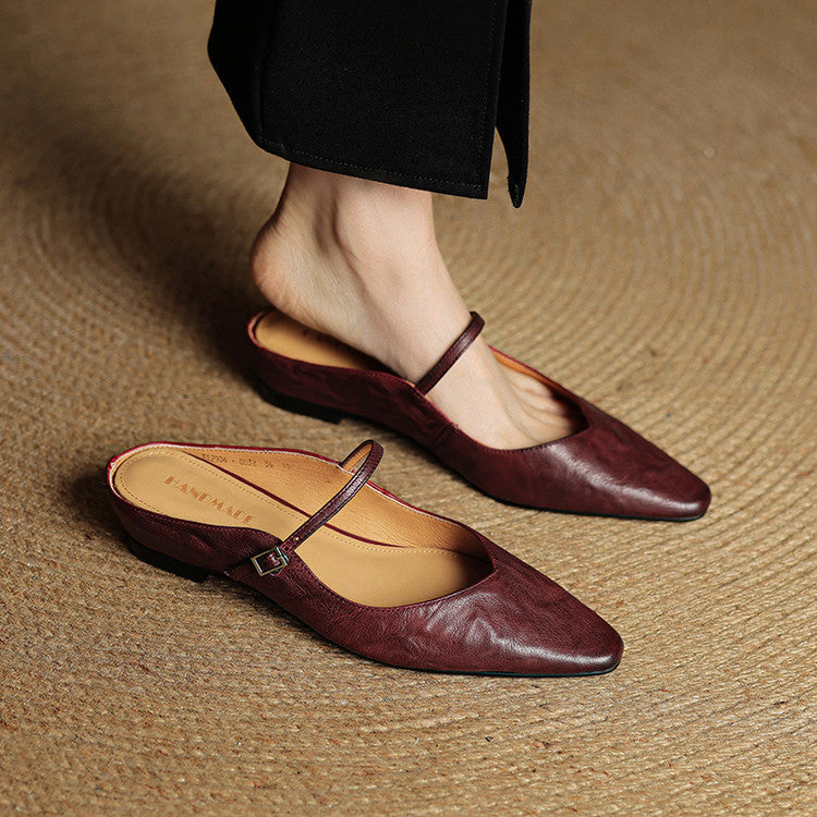 Anatalia Genuine Leather Mules