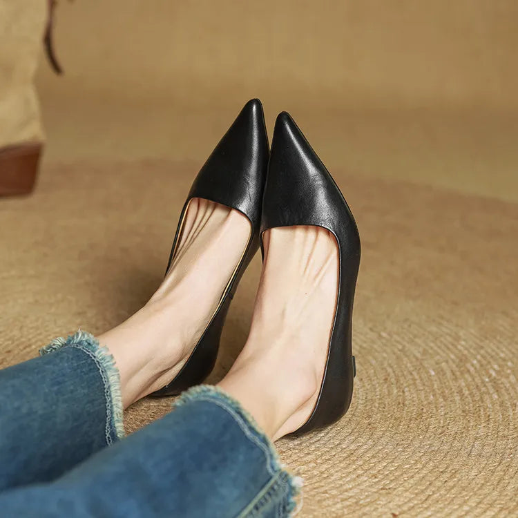 Anala Genuine Leather Heels