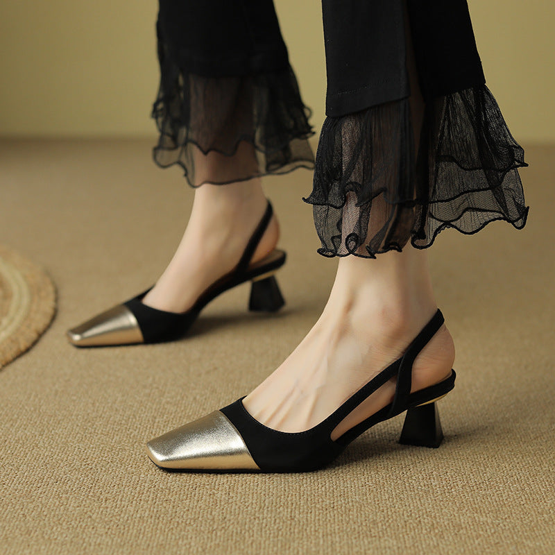 Amandine Leather Strappy Shoes