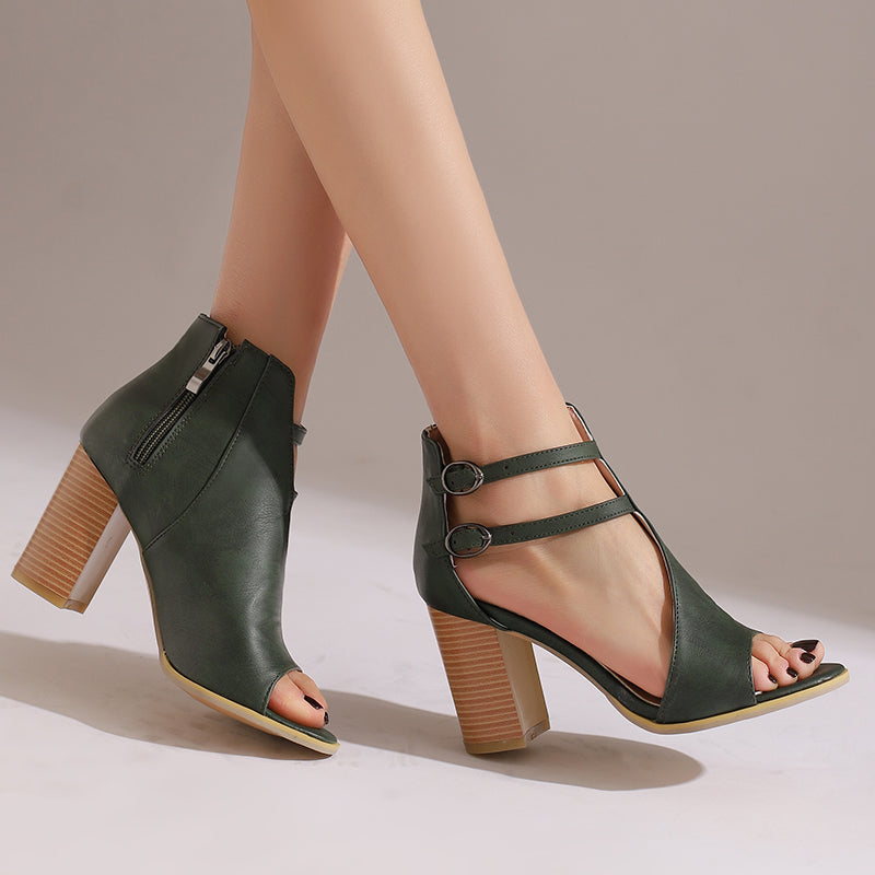 Selena Block Heels