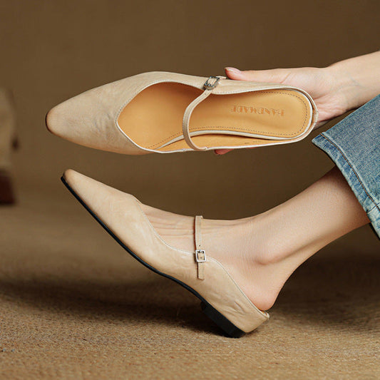 Anatalia Genuine Leather Mules