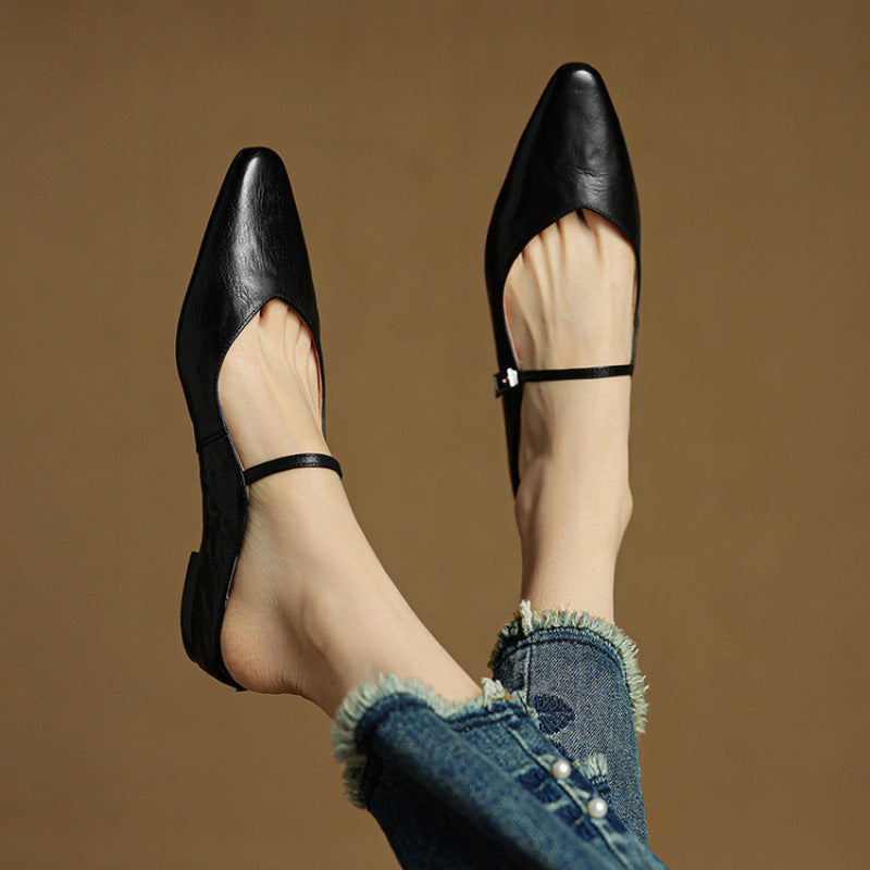 Anatalia Genuine Leather Mules