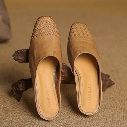 CLARA Genuine Leather Mules