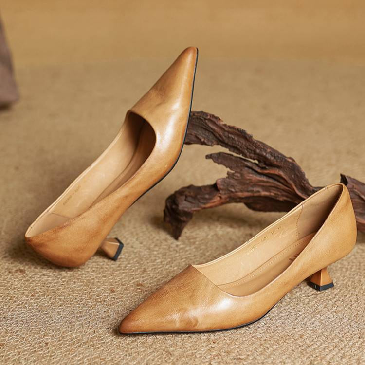Anala Genuine Leather Heels