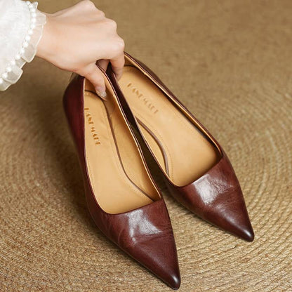 Anala Genuine Leather Heels