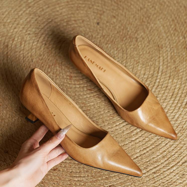 Anala Genuine Leather Heels