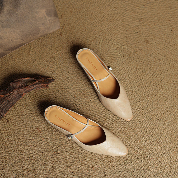 Anatalia Genuine Leather Mules