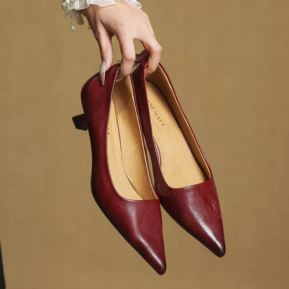 Anala Genuine Leather Heels