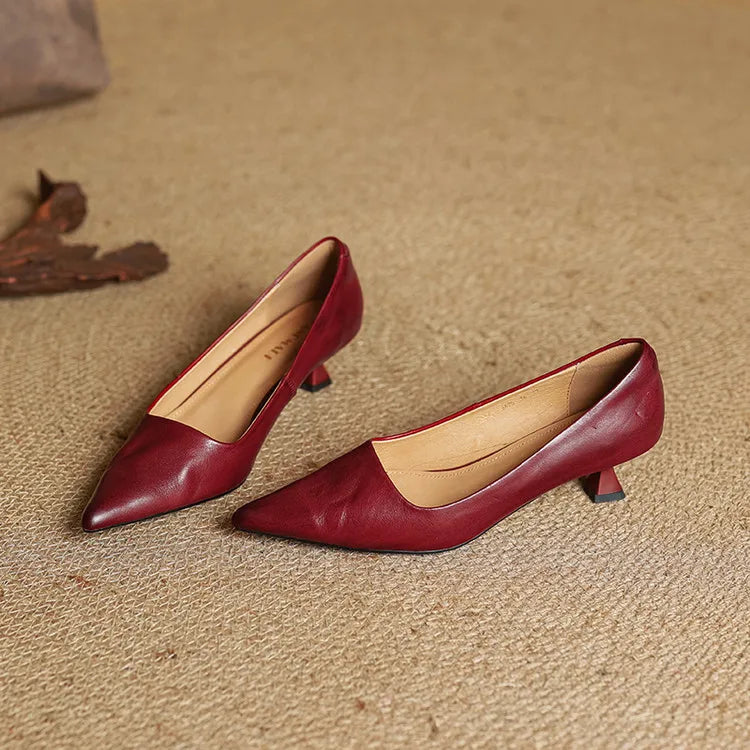 Anala Genuine Leather Heels