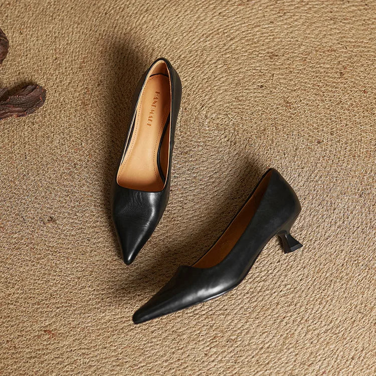 Anala Genuine Leather Heels
