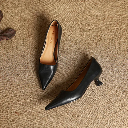 Anala Genuine Leather Heels