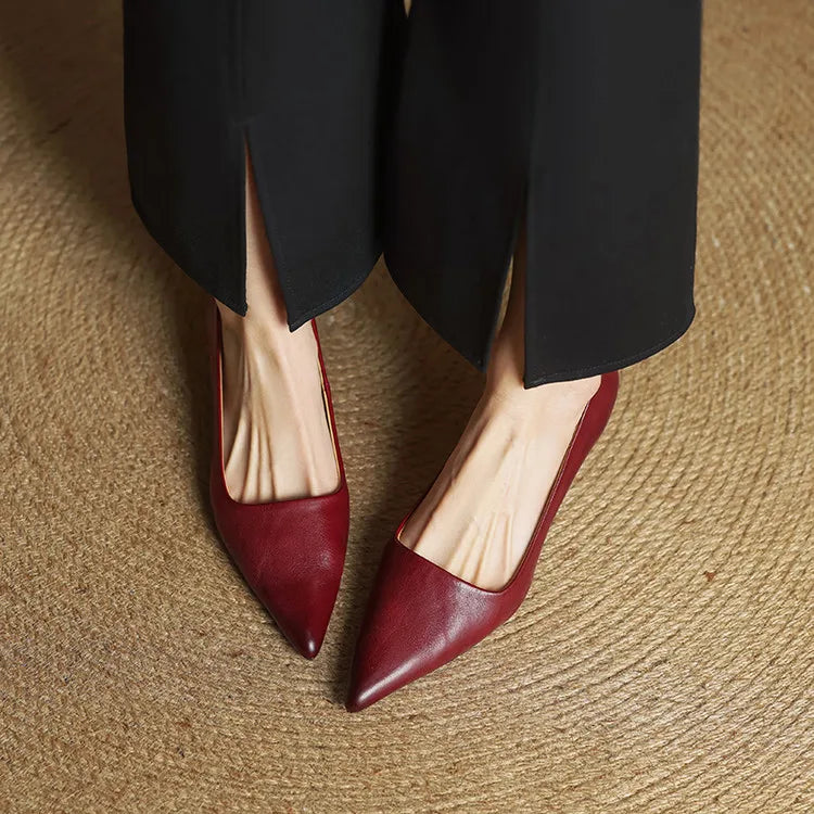 Anala Genuine Leather Heels